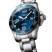 Cassa rotonda in acciaio inossidabile da 43 mm con lunetta girevole unidirezionale in ceramica e bracciale in acciaio inossidabile con chiusura déployante a doppia sicurezza